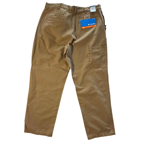 Columbia Other - Columbia Mens ROC Pant Relaxed Fit Tan Cargo Sz 40x32 UPF 50 New With Tags
